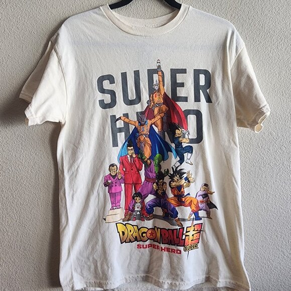 Hot Topic Other - Dragon Ball Super Hero Shirt Mens Small White Movie Poster Anime Hot Topic Tee